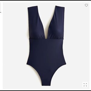 NWT J. crew V-neck one-piece bathing suit